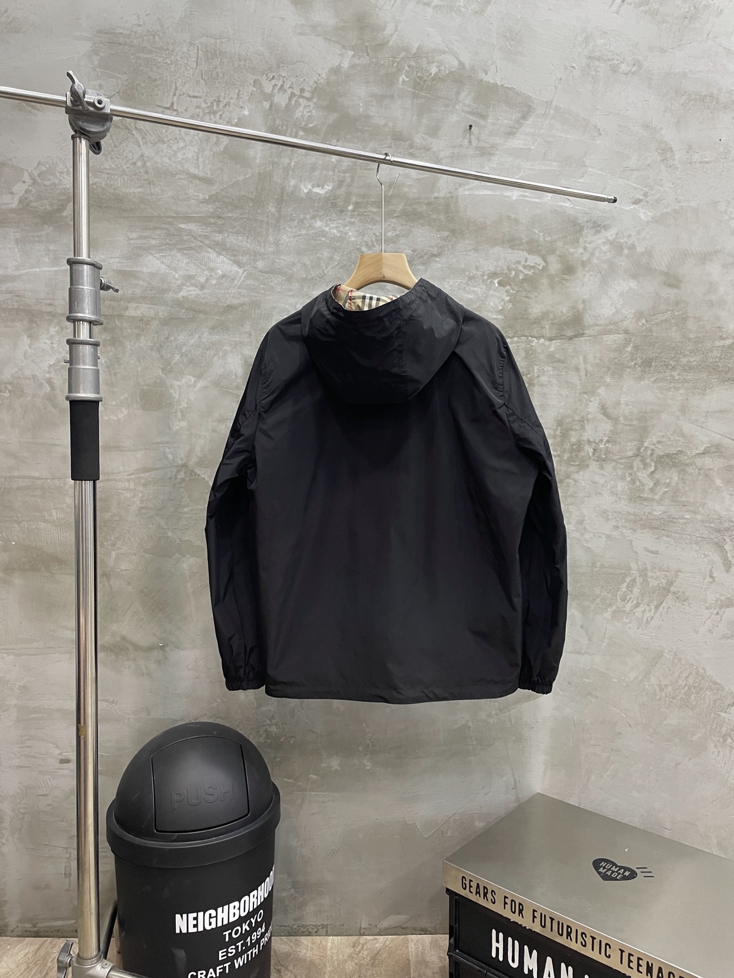 Burberry BBR 버버리 체크 후드 자켓 의류