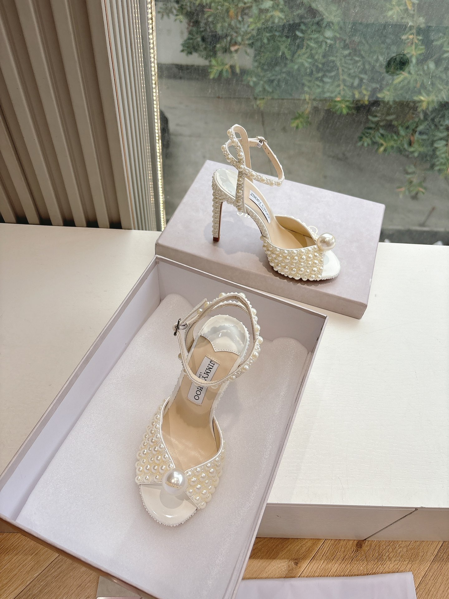 Jimmy Choo 지미추 구두 가보시 펄 힐 웨딩 슈즈 신발