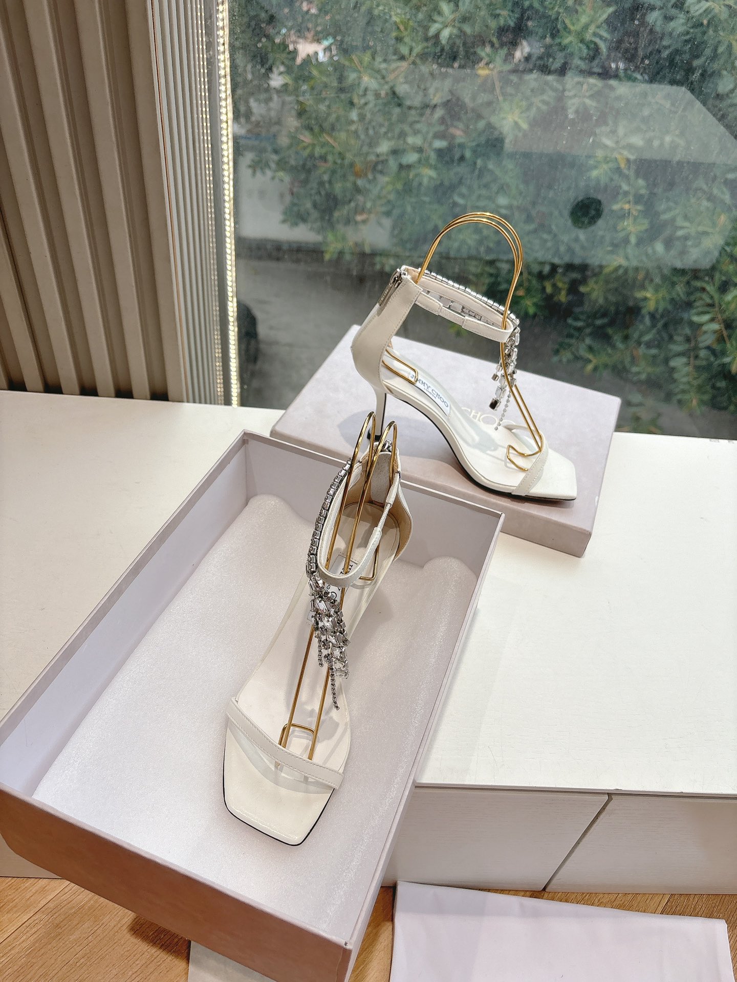 Jimmy Choo 지미추 가보시 펄 하이힐 웨딩 슈즈 구두 신발