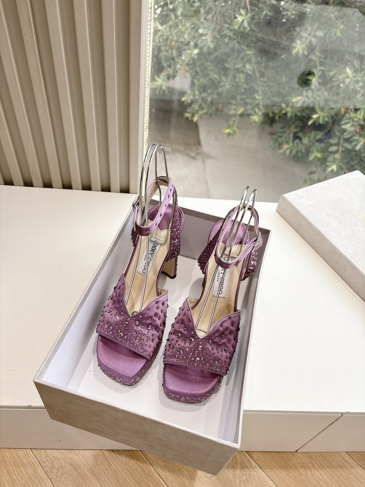 Jimmy Choo 지미추 가보시 펄 하이힐 웨딩 슈즈 구두 샌들 신발