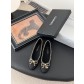 chanel 샤넬 25K 신상 체인 더블 C 통굽 단화 플랫 슈즈 신발