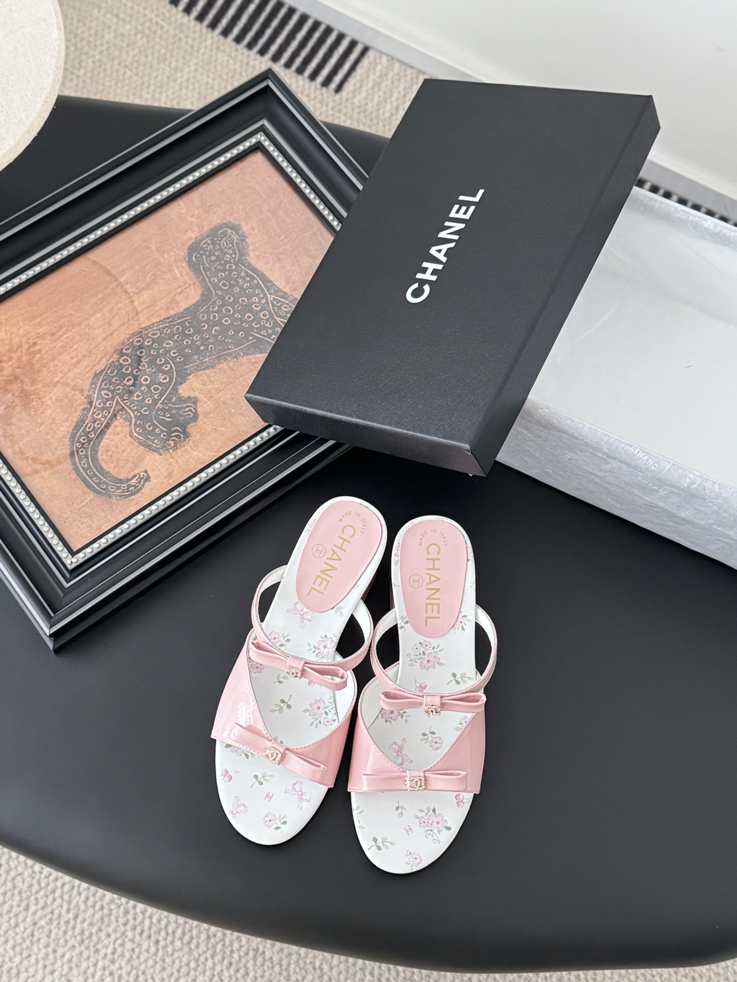 CHANEL 샤넬 통굽 샌들 슬리퍼 신발