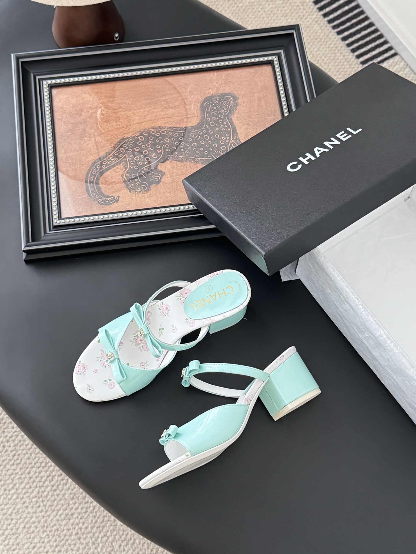 CHANEL 샤넬 통굽 샌들 슬리퍼 신발