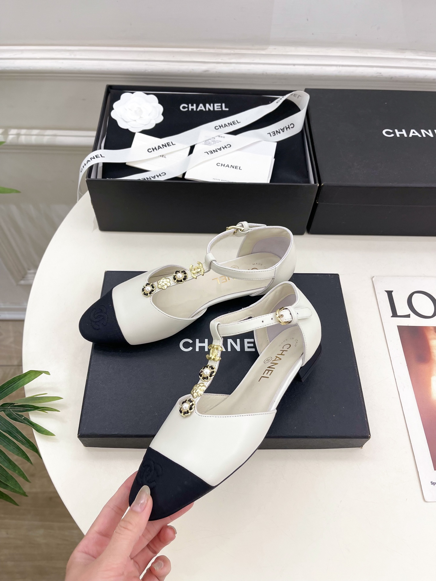 CHANEL 샤넬 플랫 슈즈 단화 신발