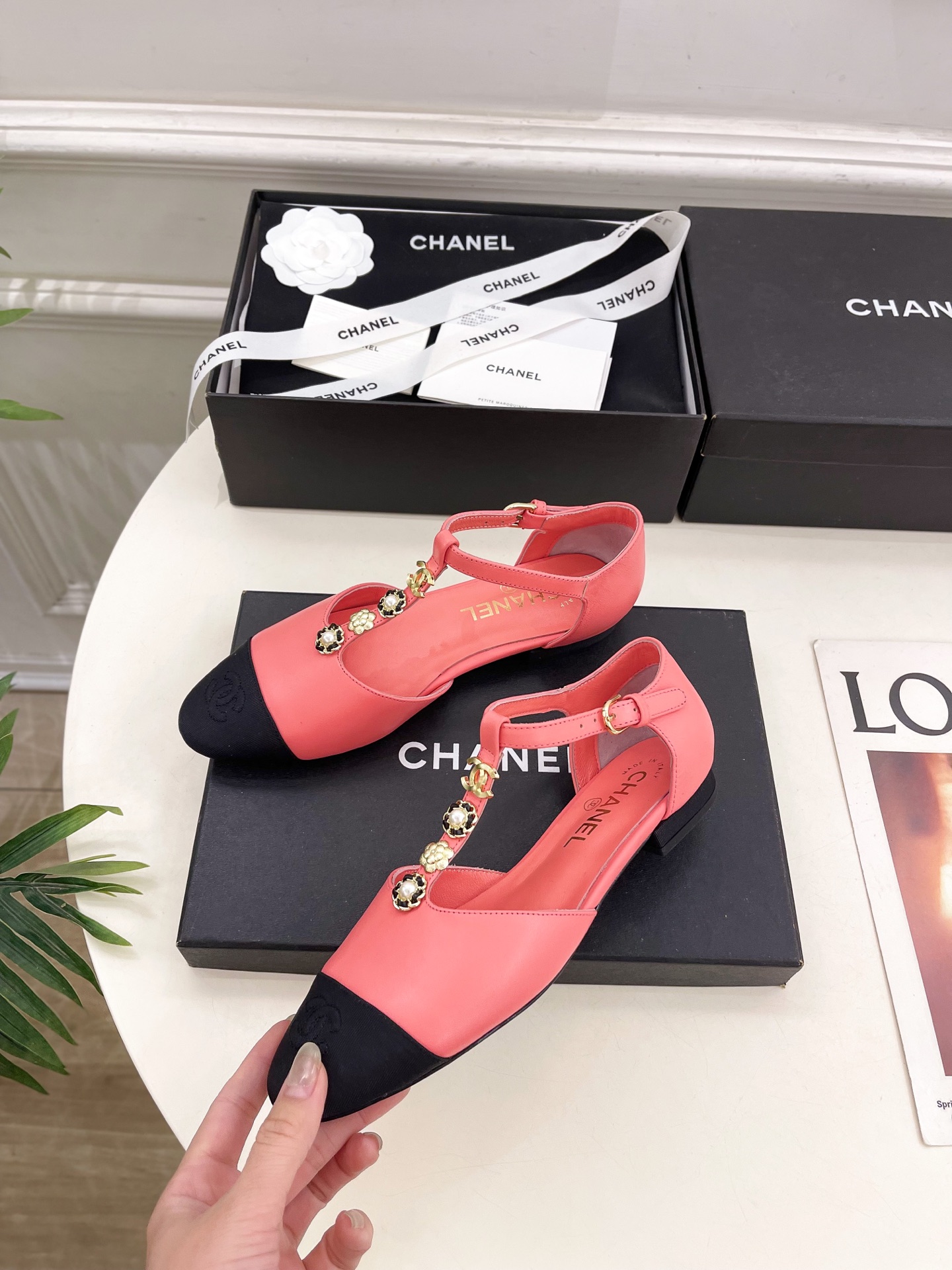 CHANEL 샤넬 플랫 슈즈 단화 신발