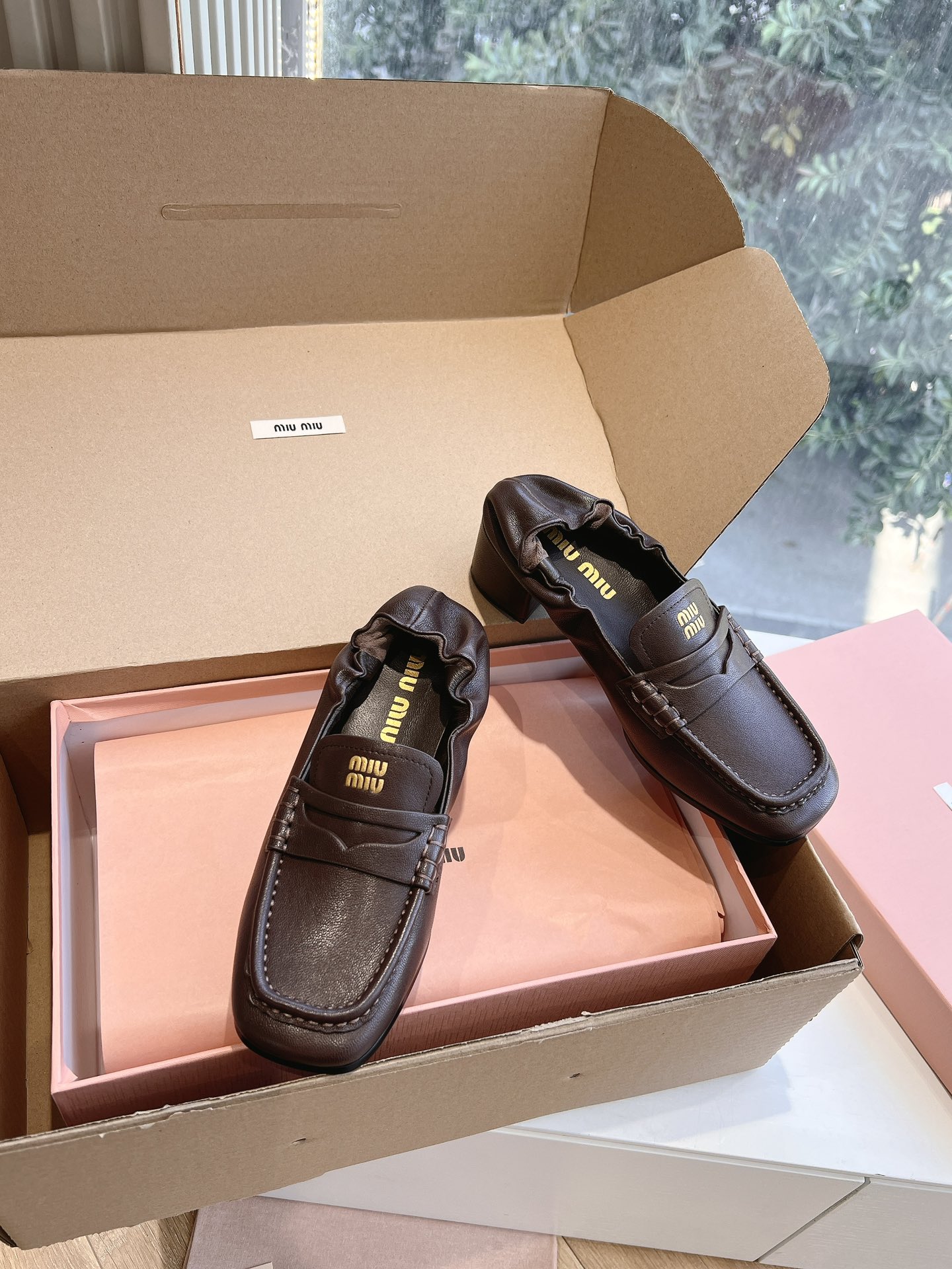 MIUMIU 미우미우 통굽 로퍼 구두 신발