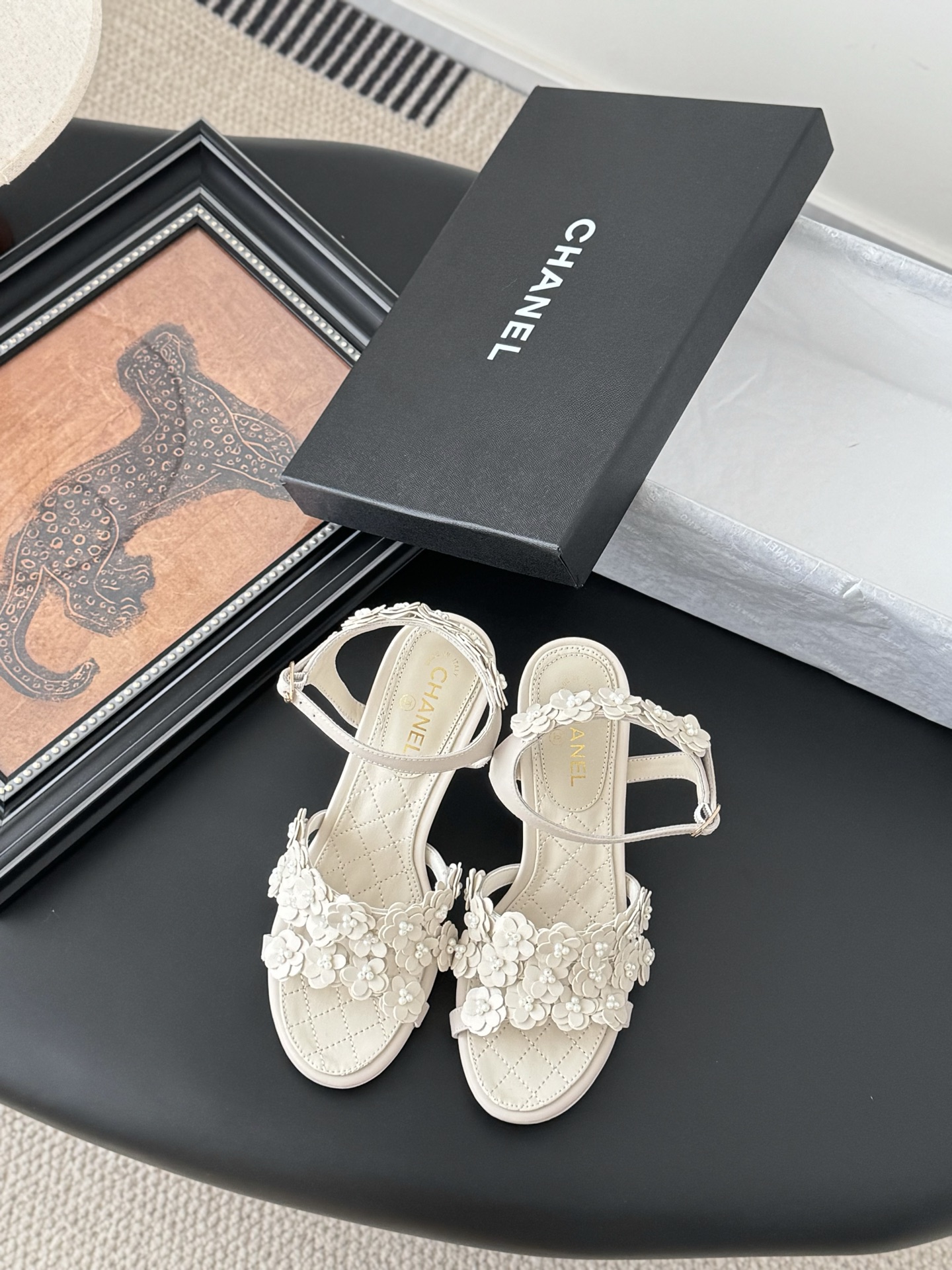 Chanel 샤넬 스트랩 샌들 구두 신발