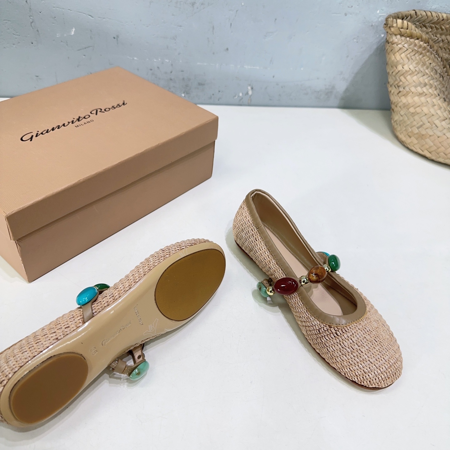 Gianvito Rossi 지안비토 로씨 플랫 슈즈 단화 신발