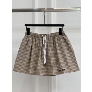 miumiu 미우미우 체크 스커트 치마 의류