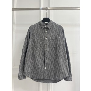 Dior CD 디올 그레이 코튼 데님 셔츠 의류