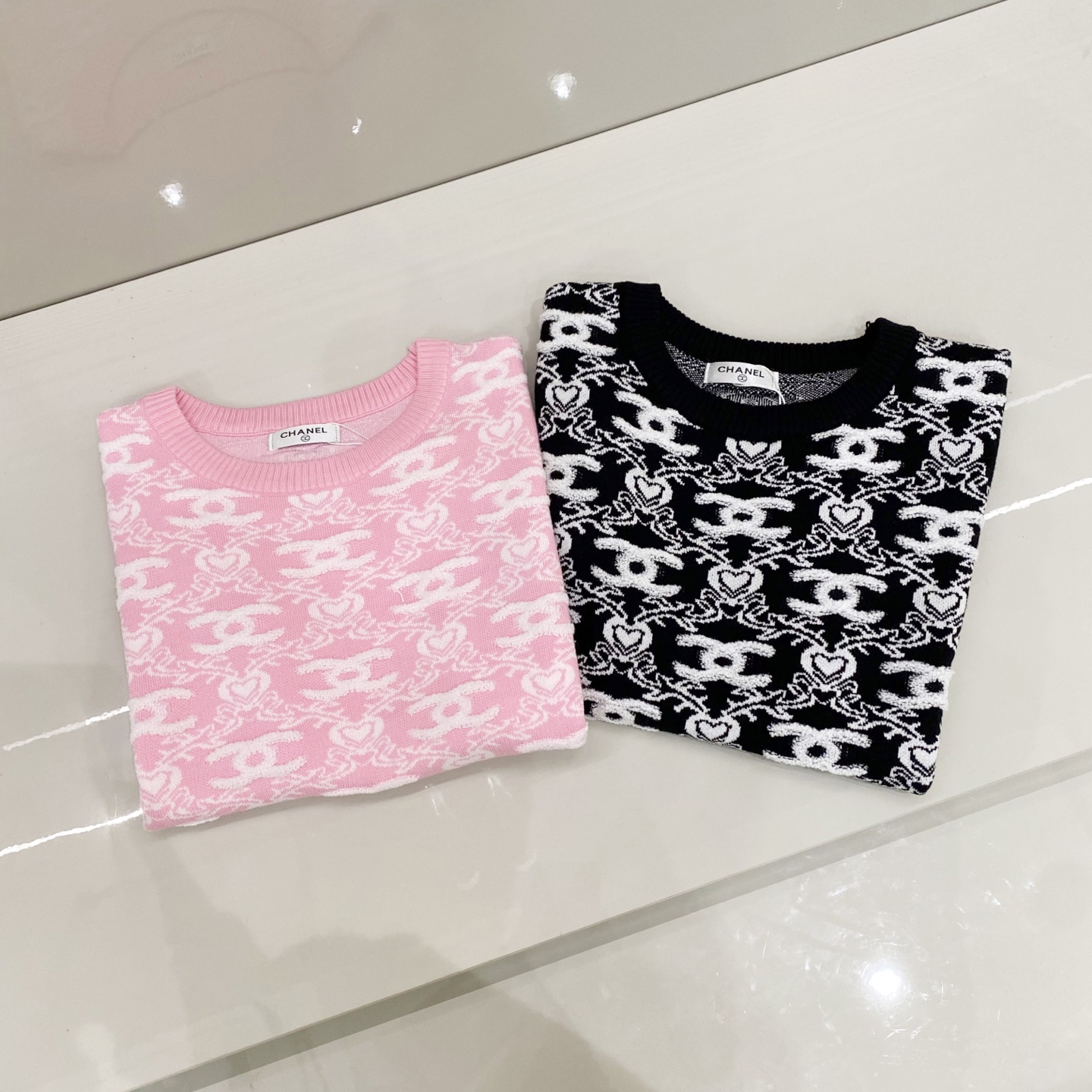 CHANEL 샤넬 반팔 니트 티셔츠 의류