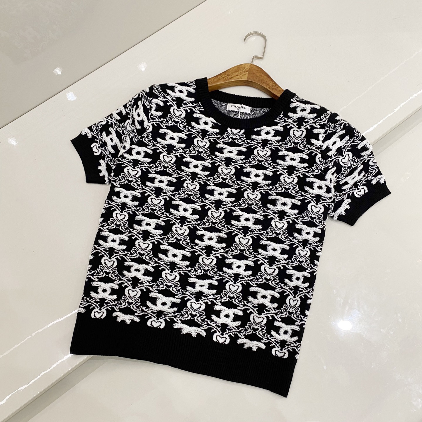 CHANEL 샤넬 반팔 니트 티셔츠 의류