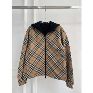 Burberry BBR 버버리 체크 양면 후드 자켓 의류