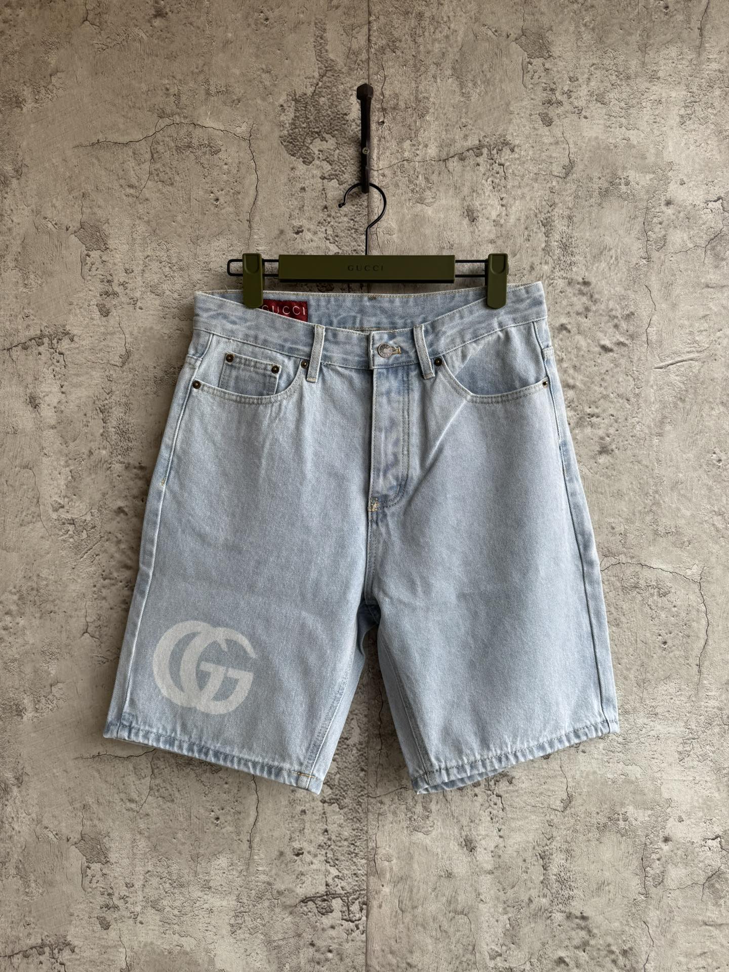 GUCCI 구찌 더블G 프린트 5부 반바지 하프 팬츠 의류