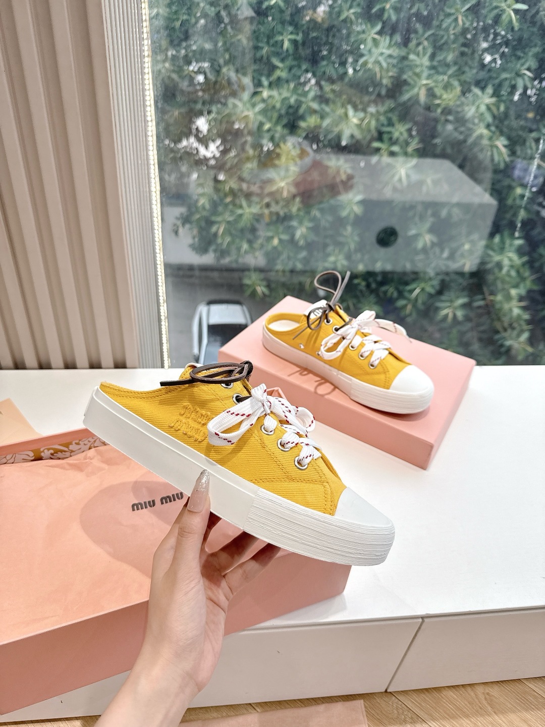 miumiu 미우미우 뮬 스니커즈 신발