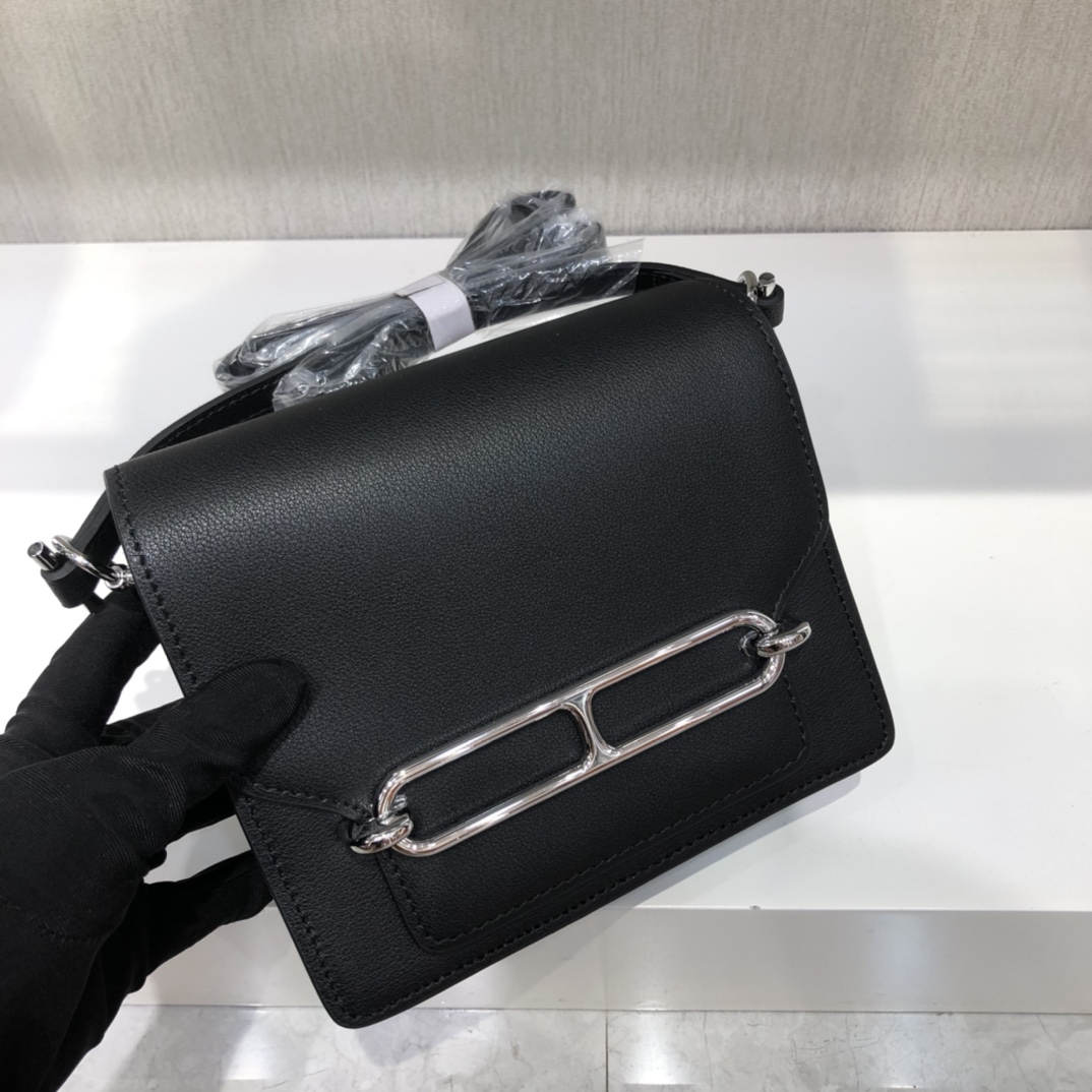 HERMES 에르메스 크로스백 가방 실버 버클