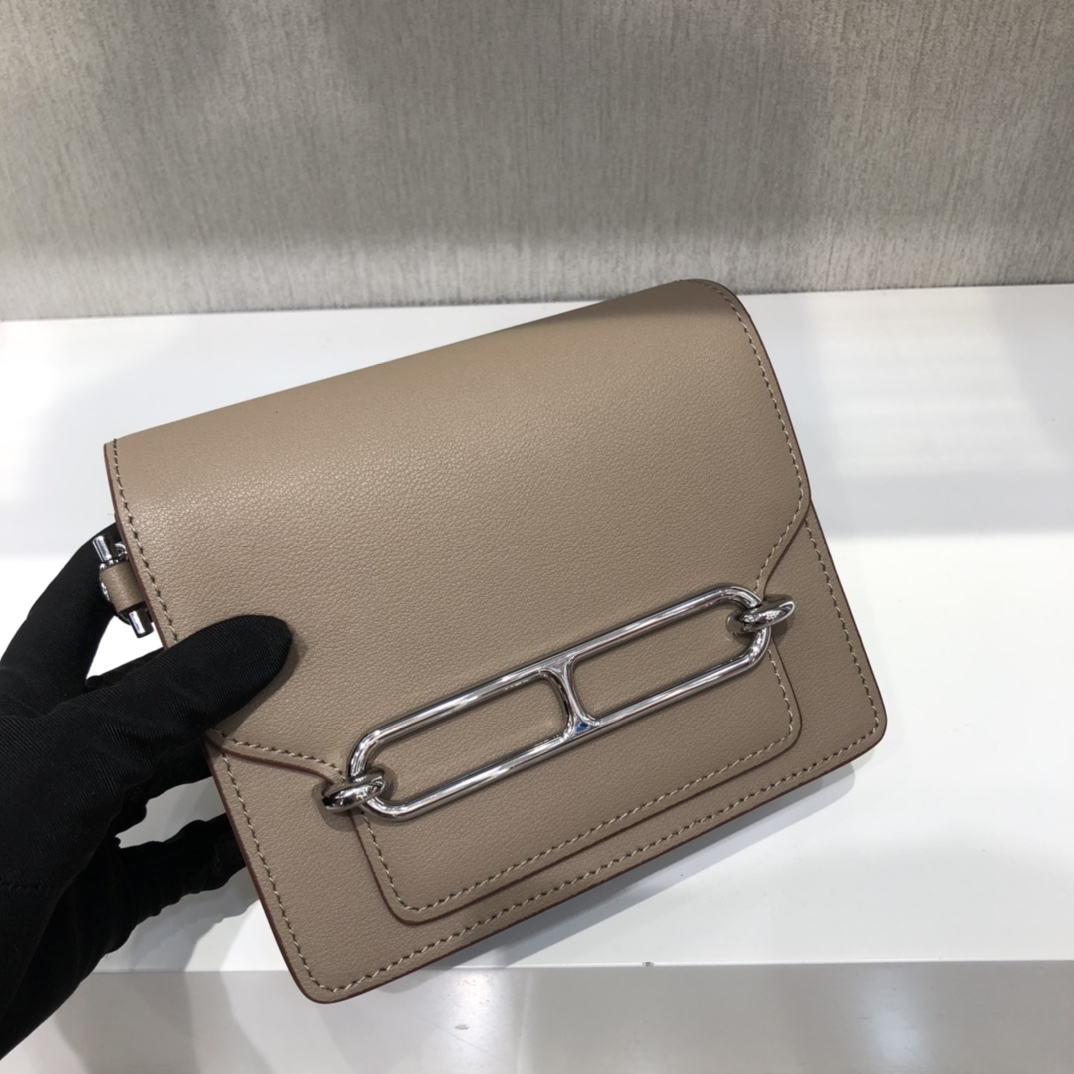 HERMES 에르메스 크로스백 가방 실버 버클