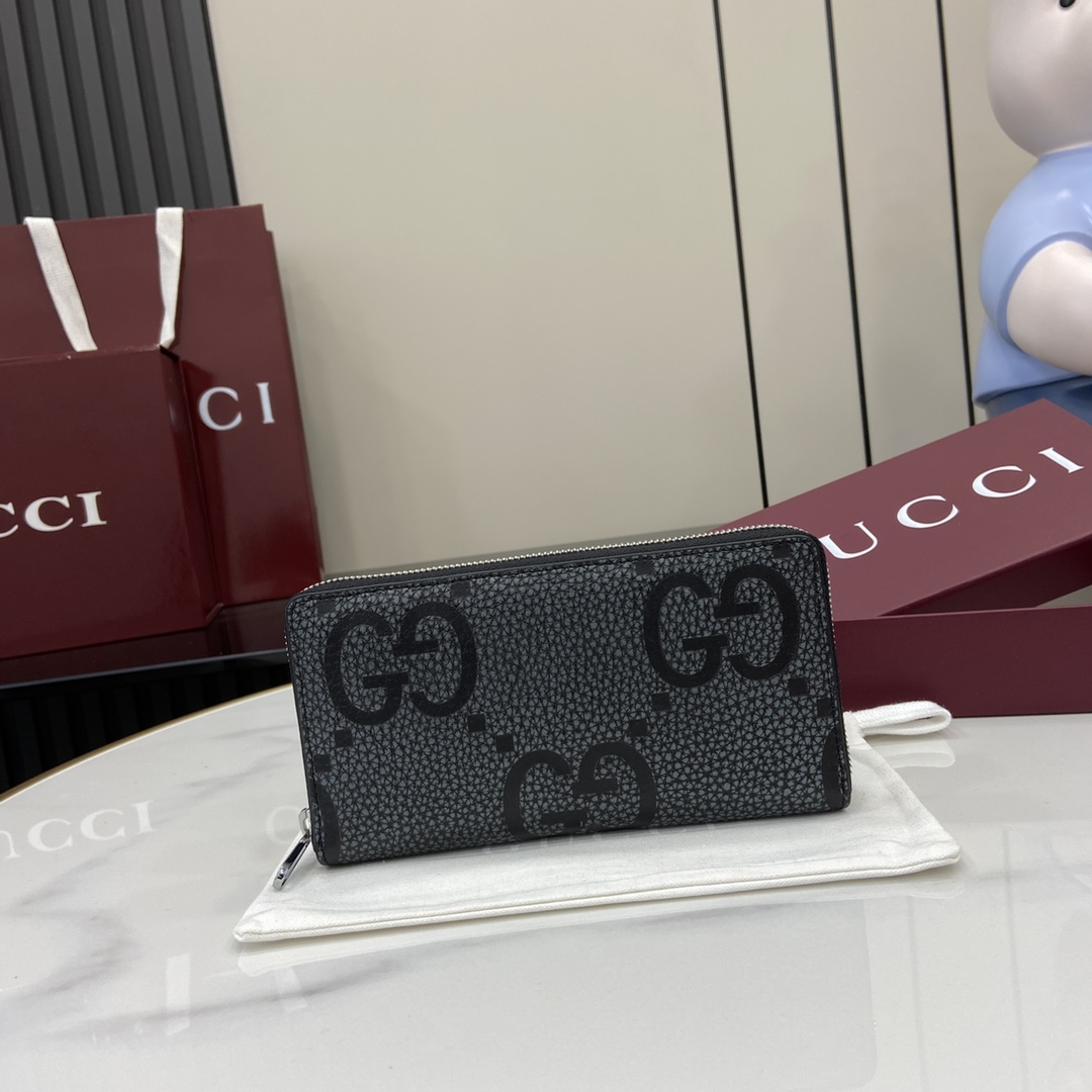 GUCCI 구찌 GG 로고 지퍼 장지갑 지갑