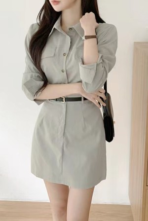 2025 여성 벨트 원피스