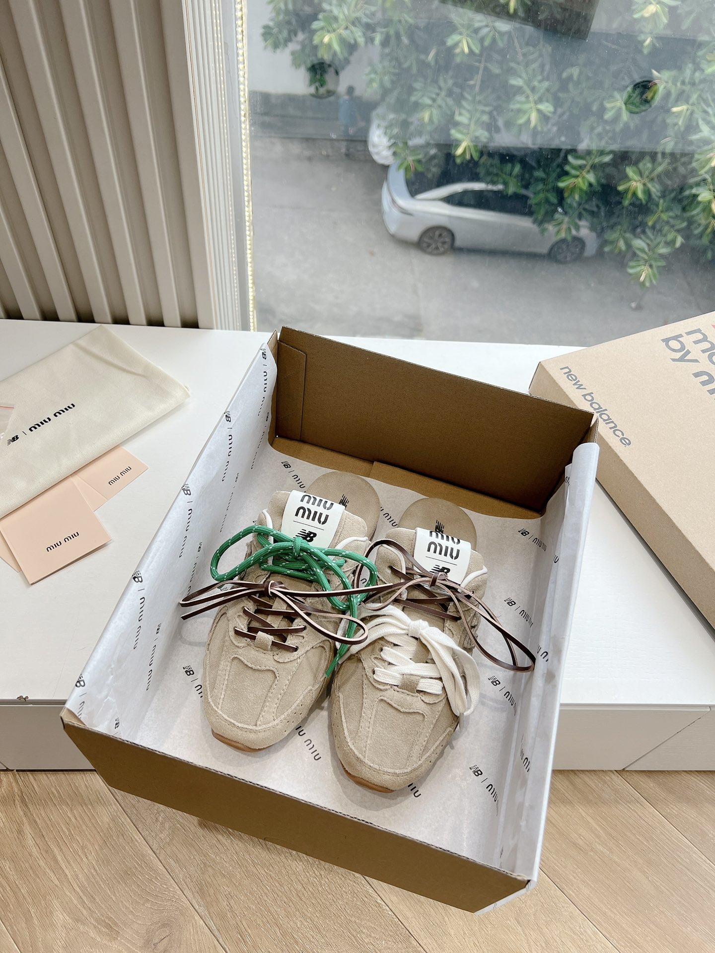 MiuMiu 미우미우 레이스업 로퍼 뮬 신발