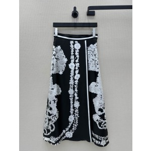 Hermes 에르메스 트윌 실크 롱 스커트 치마 의류