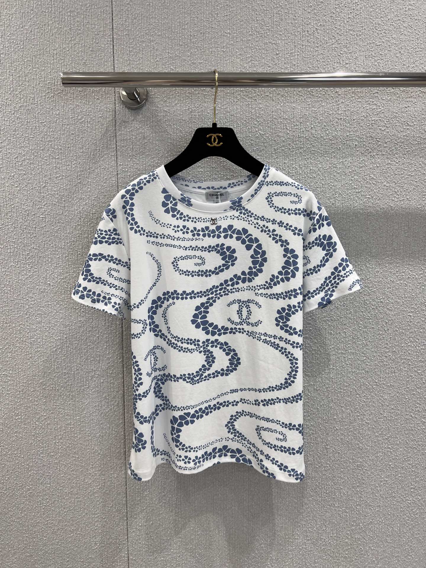 Chanel 샤넬 라운드넥 프린트 반팔 티셔츠 의류