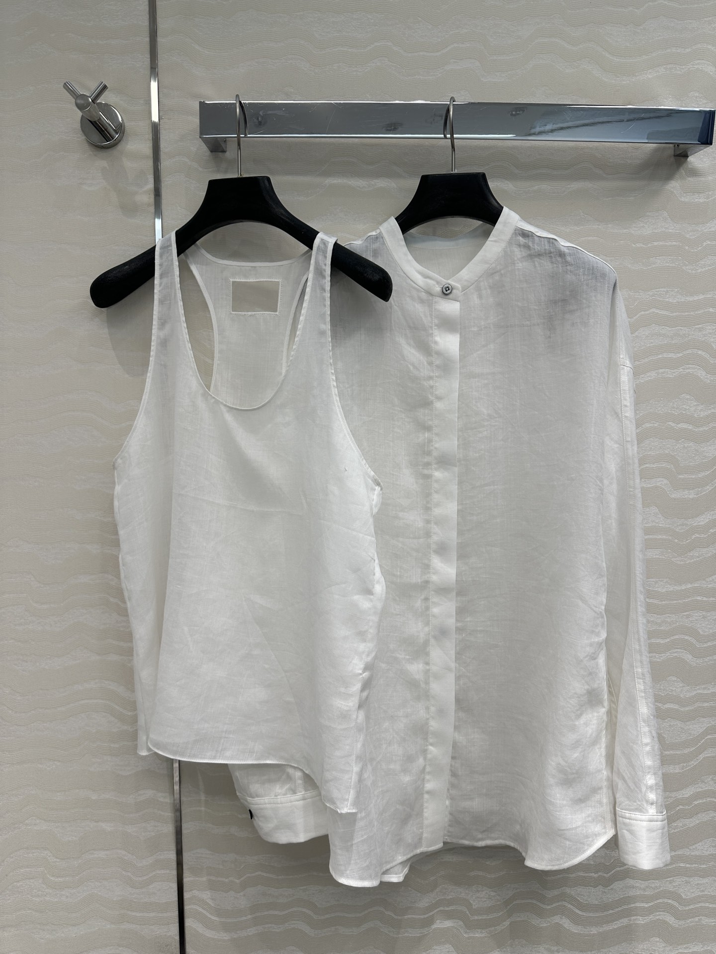 Row 로우 린넨 투피스 민소매 + 셔츠 의류