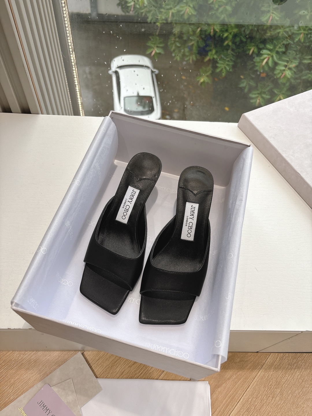 Jimmy Choo 지미추 힐 수제 플라워 샌들 구두 신발