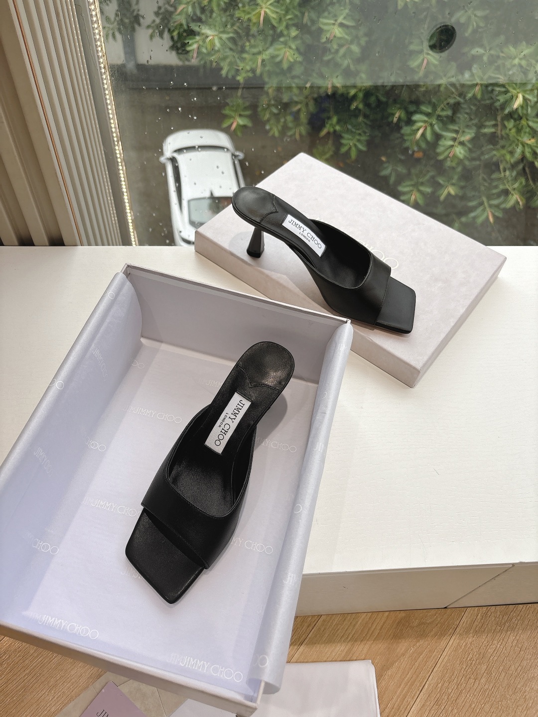 Jimmy Choo 지미추 힐 수제 플라워 샌들 구두 신발