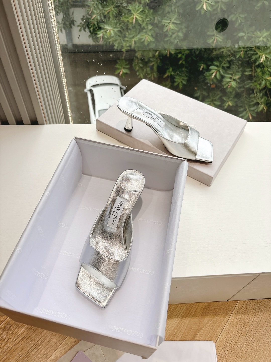 Jimmy Choo 지미추 힐 수제 플라워 샌들 구두 신발