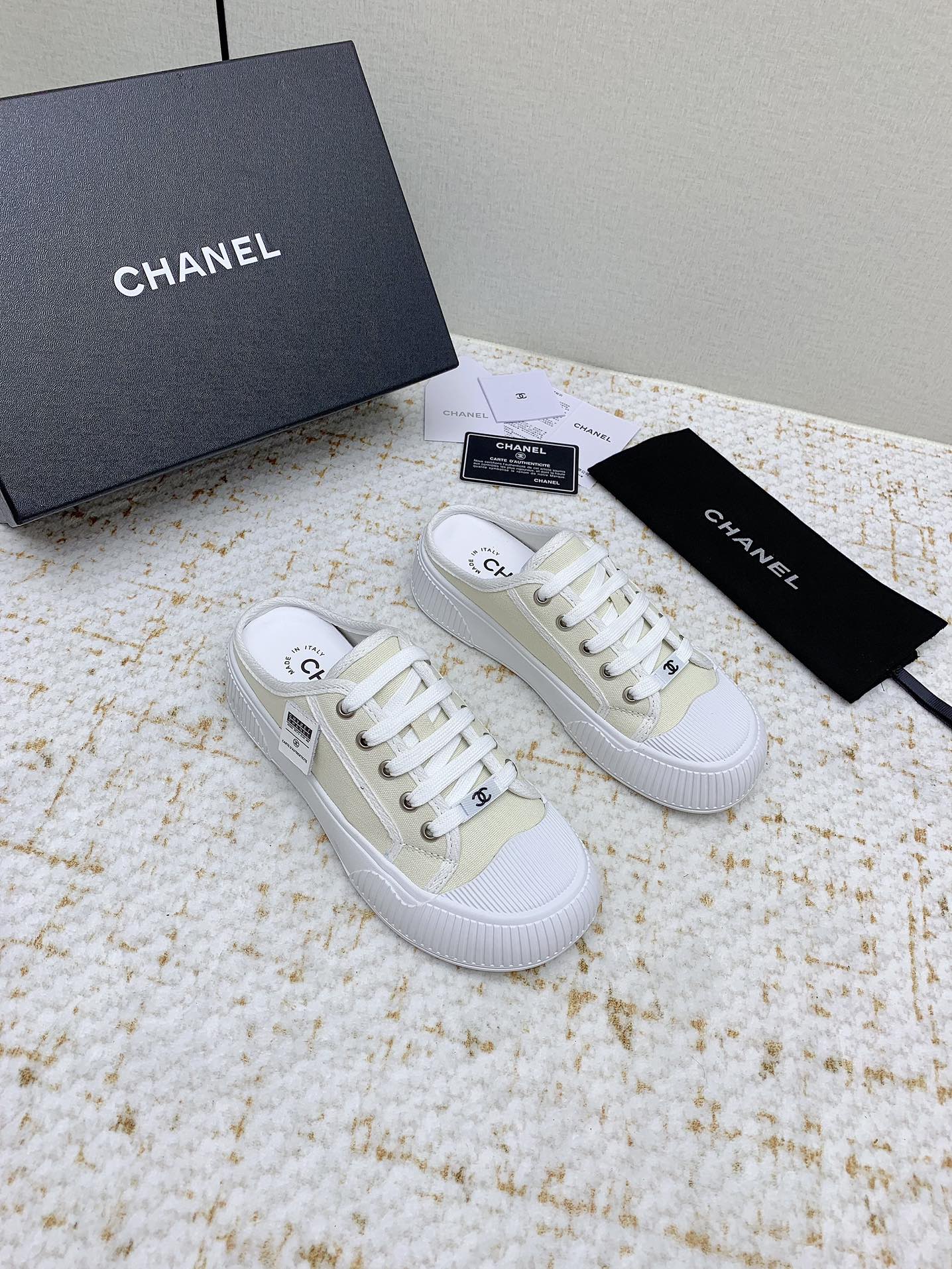 Chanel 샤넬 뮬 반슬리퍼 스니커즈 신발