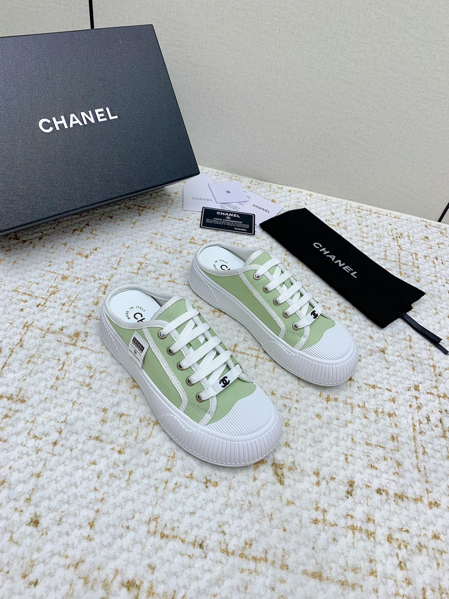 Chanel 샤넬 뮬 반슬리퍼 스니커즈 신발