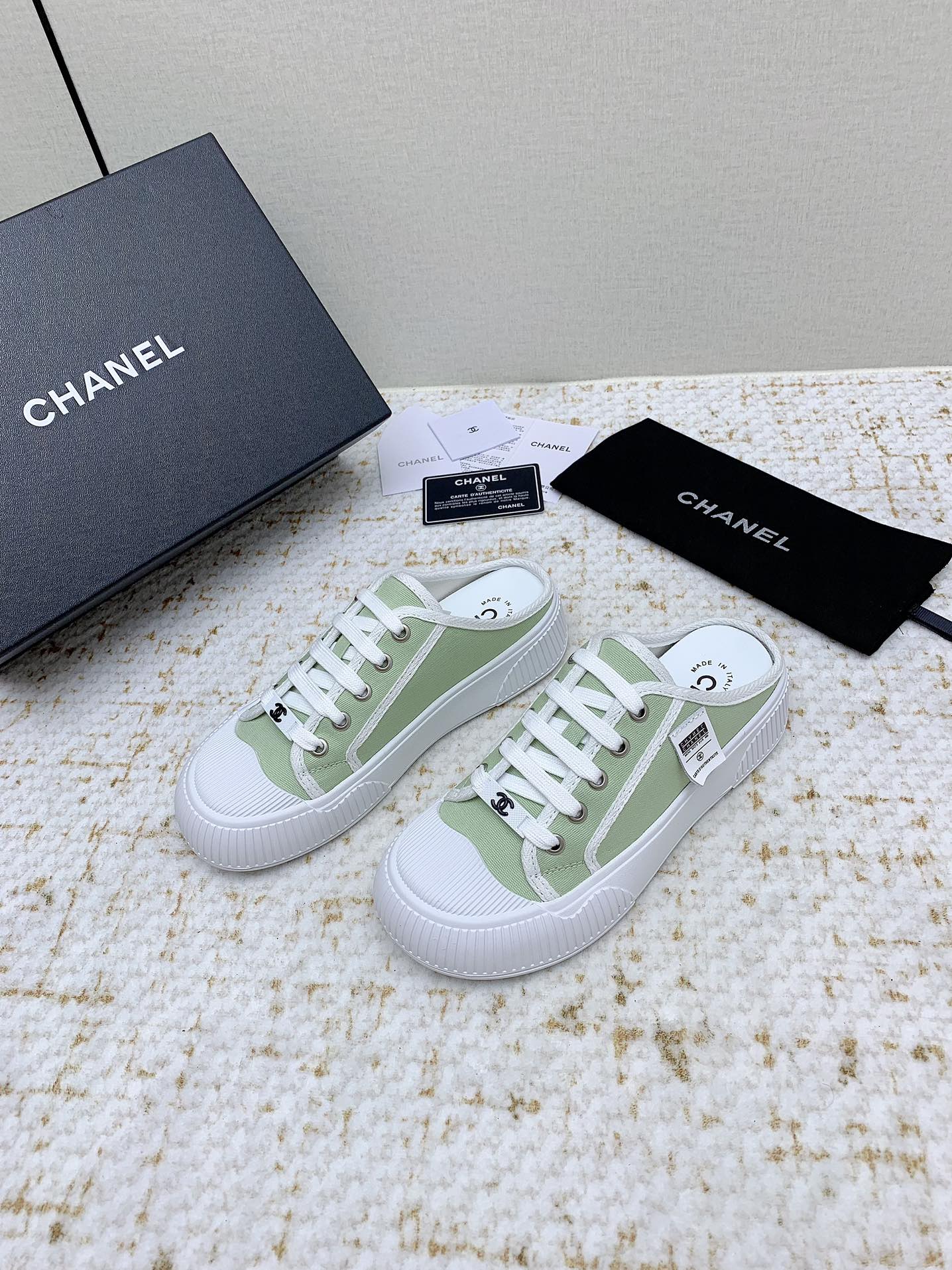 Chanel 샤넬 뮬 반슬리퍼 스니커즈 신발