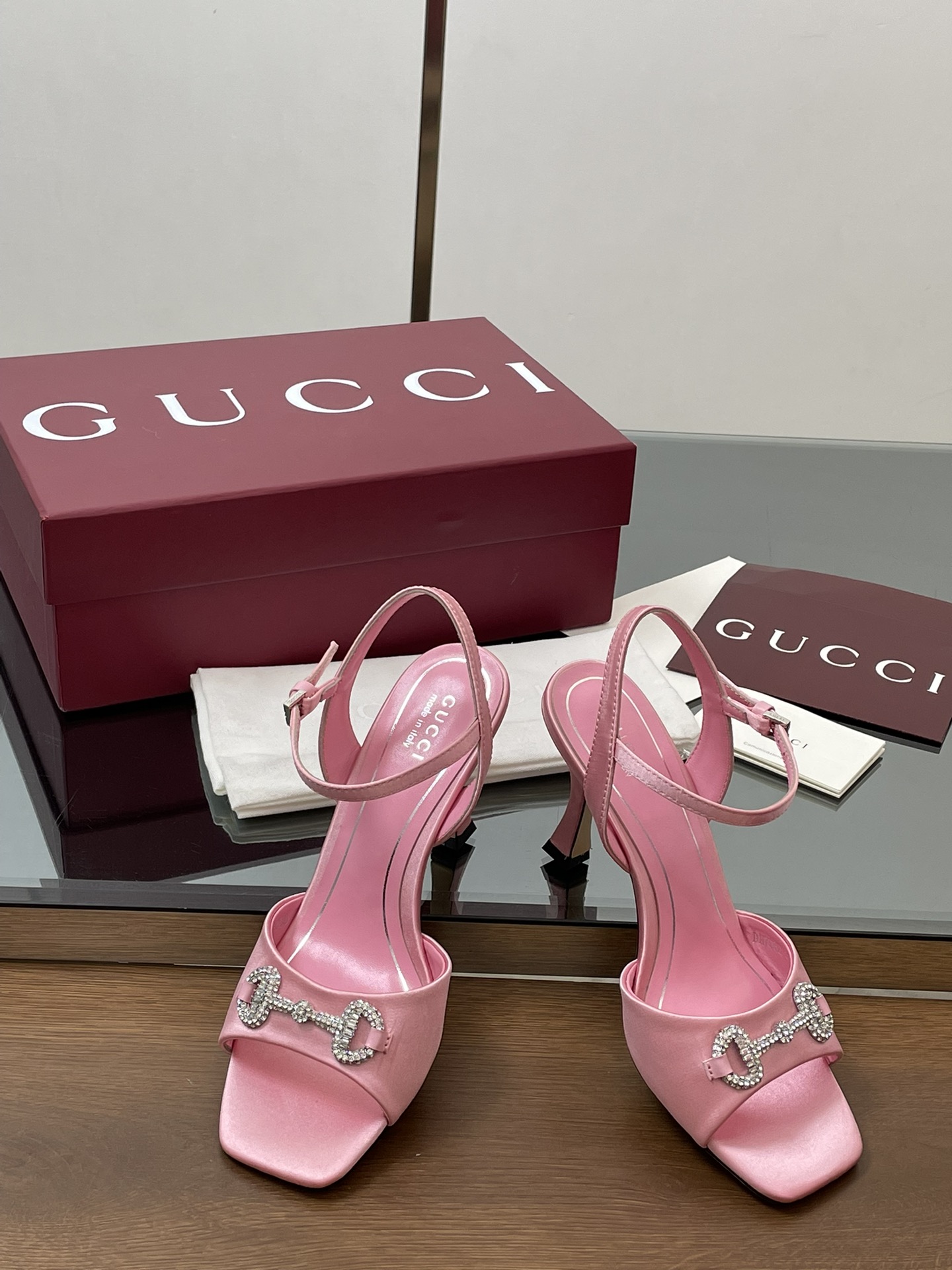 GUCCI 구찌 힐 샌들 신발