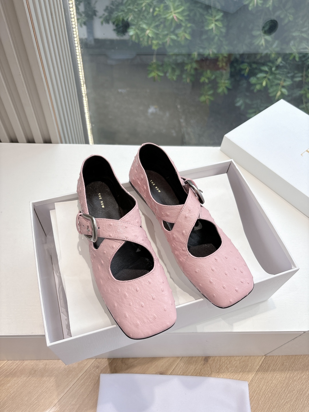 The Row 더 로우 가죽 플랫 로퍼 신발