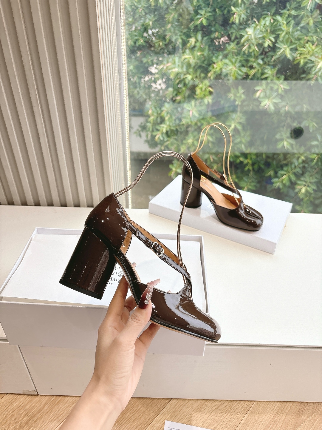 maison margiela mm6 메종 마르지엘라 통굽 구두 신발