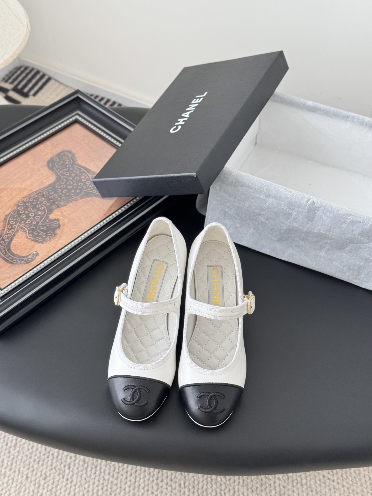 Chanel 샤넬 통굽 구두 로퍼 구두 신발