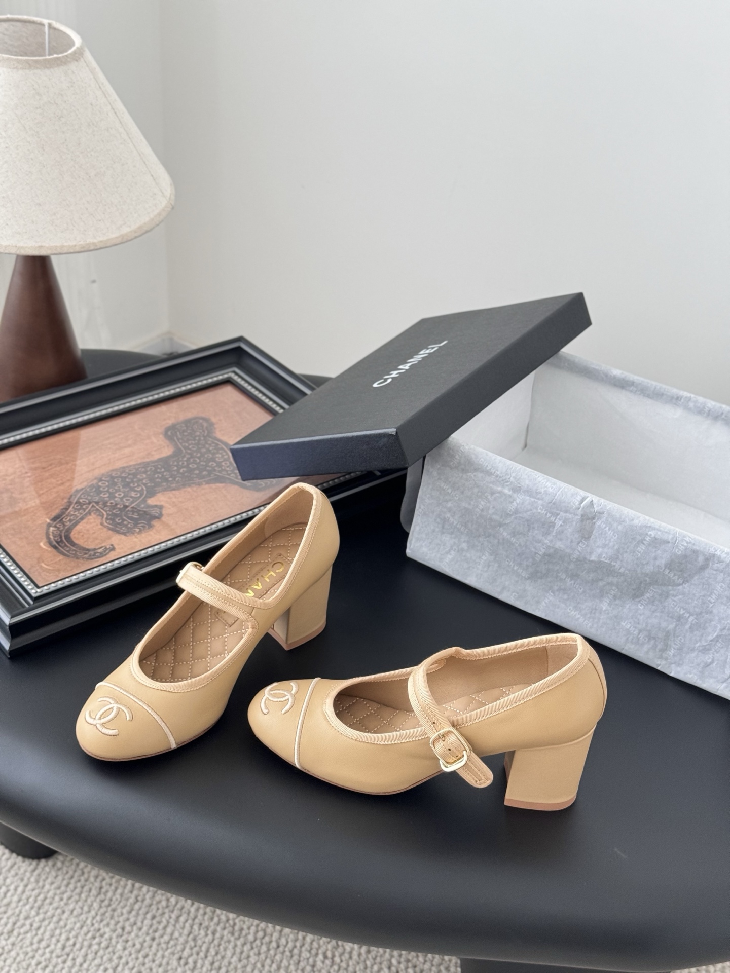 Chanel 샤넬 통굽 구두 로퍼 구두 신발