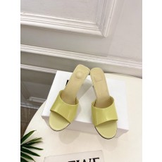 JACQUEMUS 자크뮈스 라운드 토 하이힐 뮬 샌들 신발