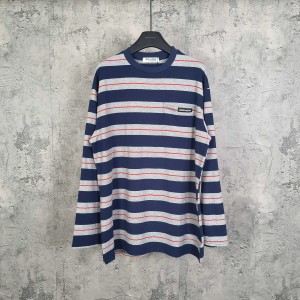 MiuMiu 미우미우 면 스트라이프 긴팔 티셔츠 의류