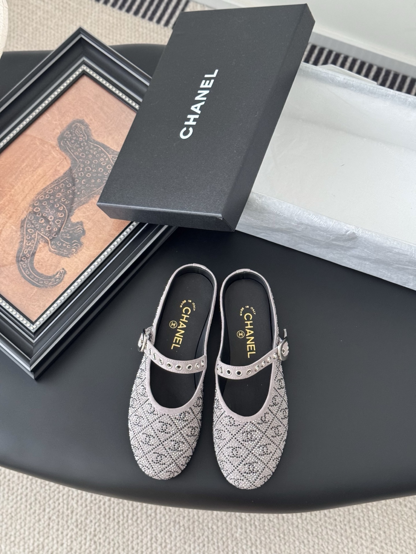 Chanel 샤넬 메리제인 플랫 슈즈 단화 신발