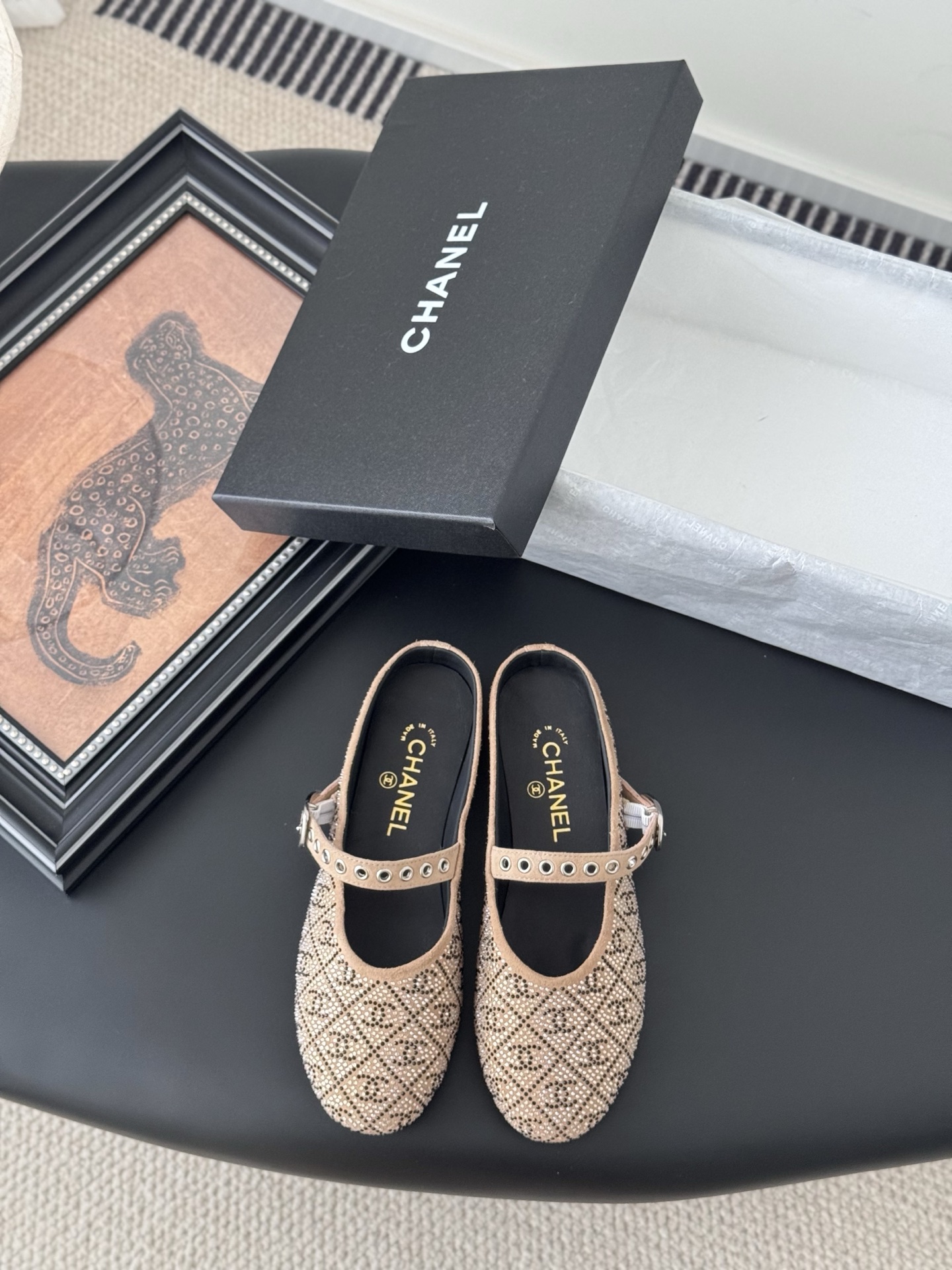 Chanel 샤넬 메리제인 플랫 슈즈 단화 신발