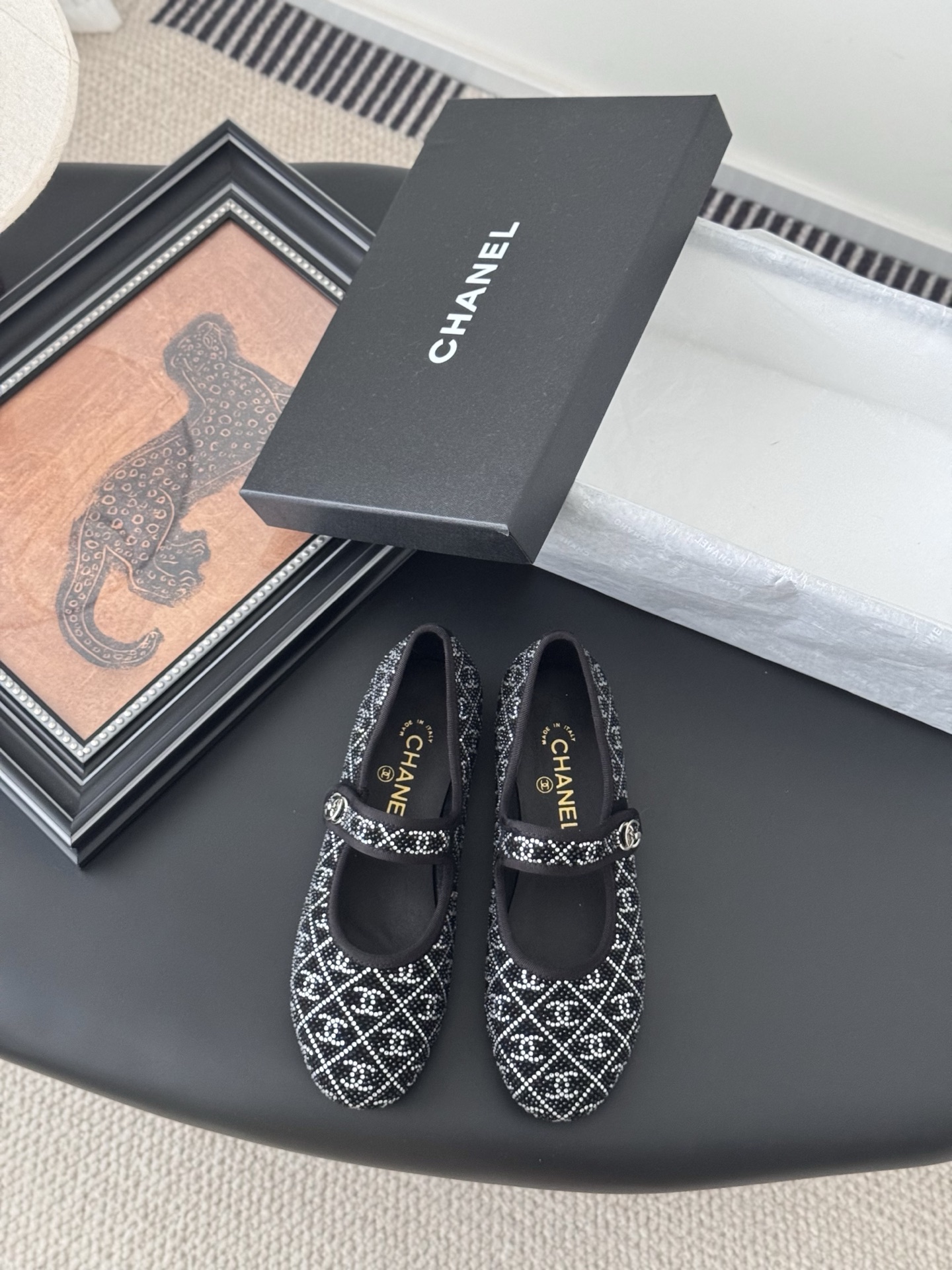 Chanel 샤넬 메리제인 플랫 슈즈 단화 신발