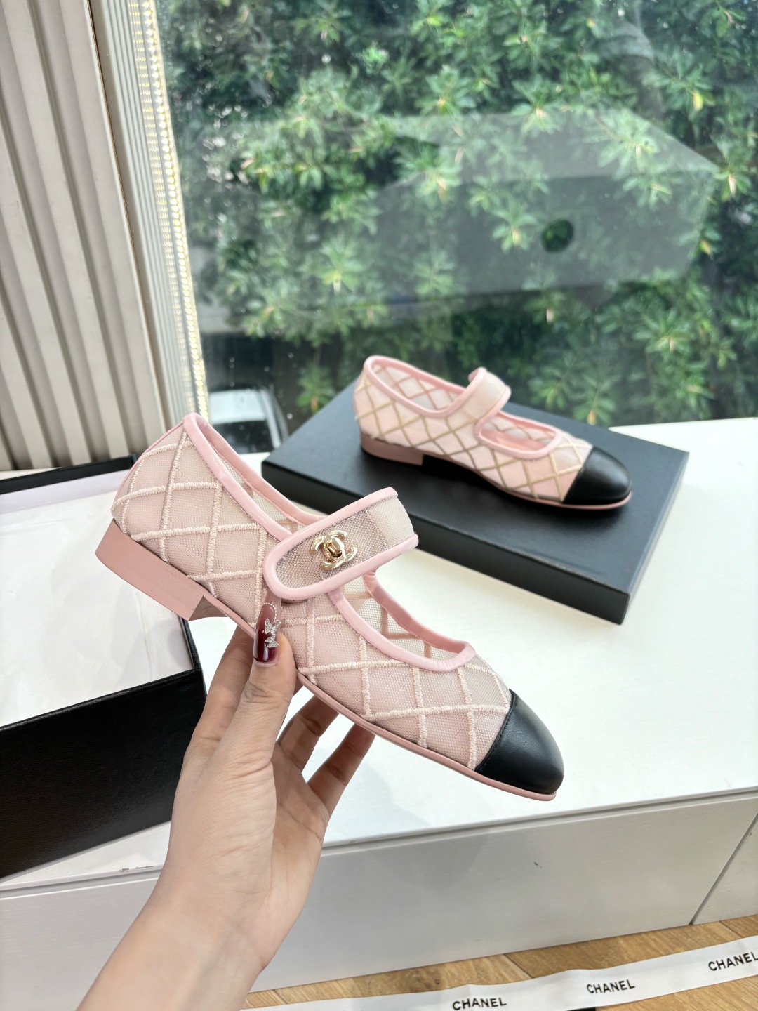 Chanel 샤넬  메리제인 샌들 플랫 슈즈 신발