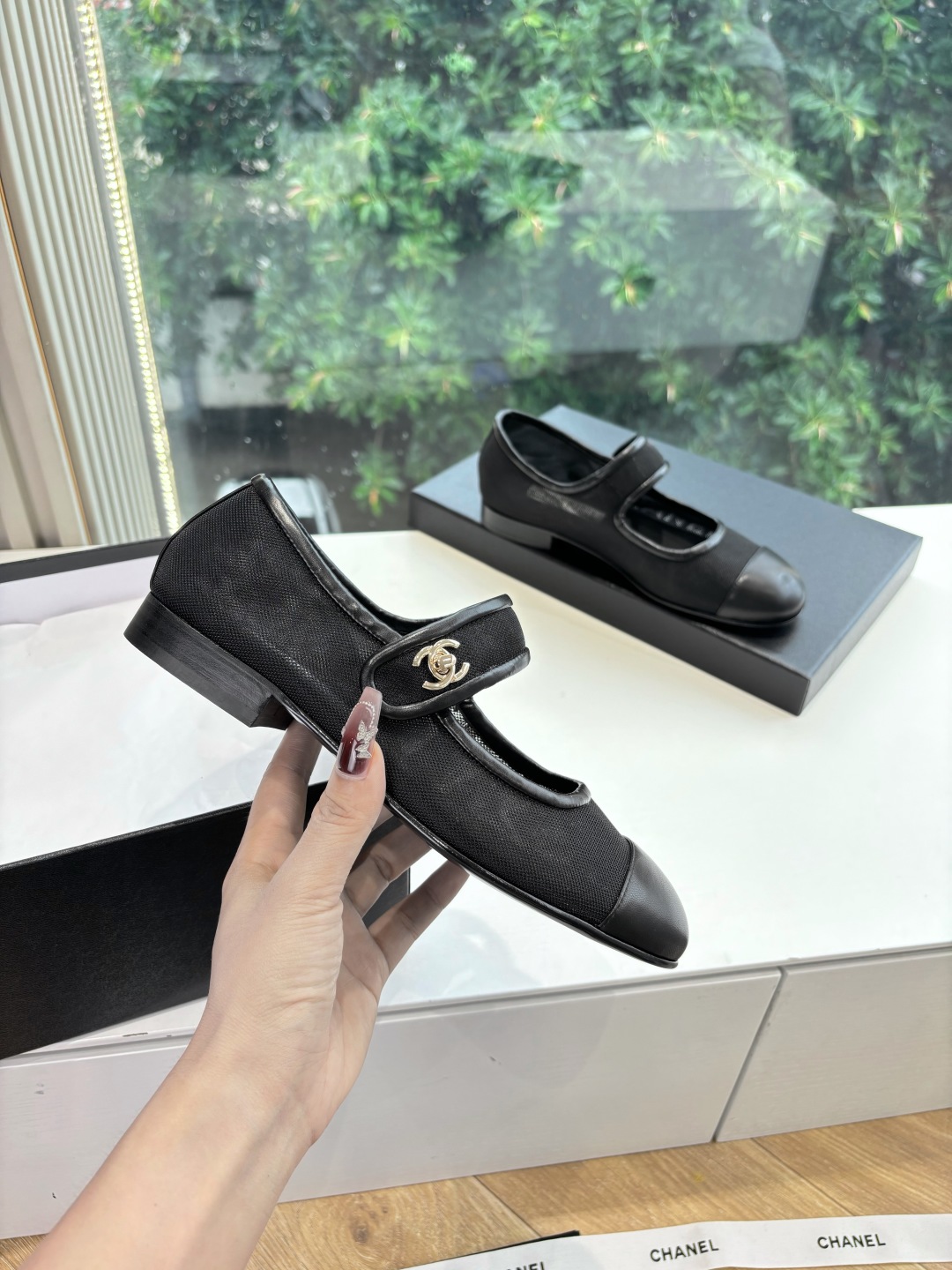 Chanel 샤넬  메리제인 샌들 플랫 슈즈 신발