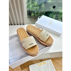 Dior CD 디올 자수 슬리퍼 샌들 신발