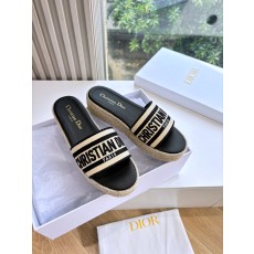 Dior CD 디올 자수 슬리퍼 샌들 신발