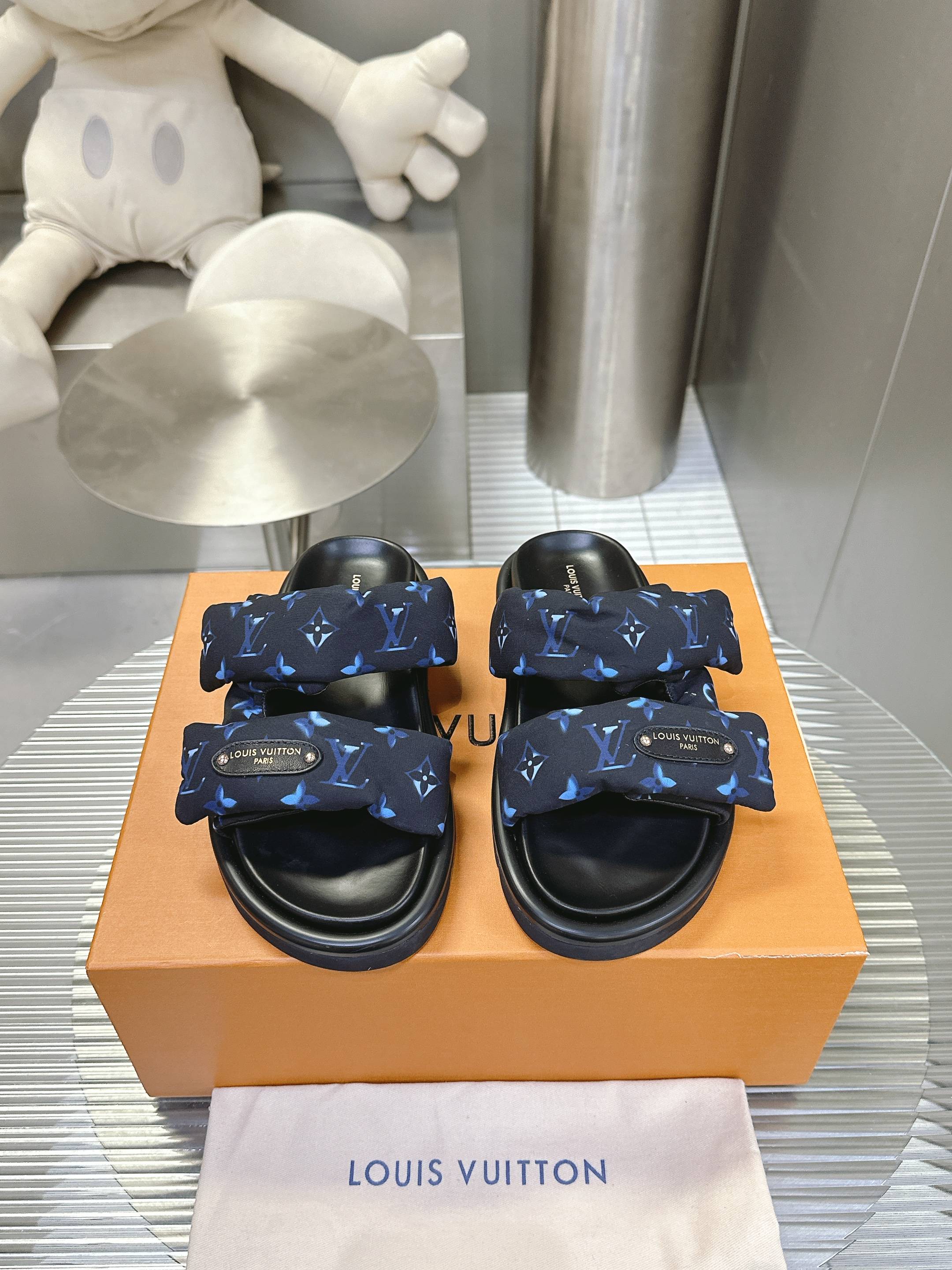 LV 루이비통 커플용 슬리퍼 샌들 신발