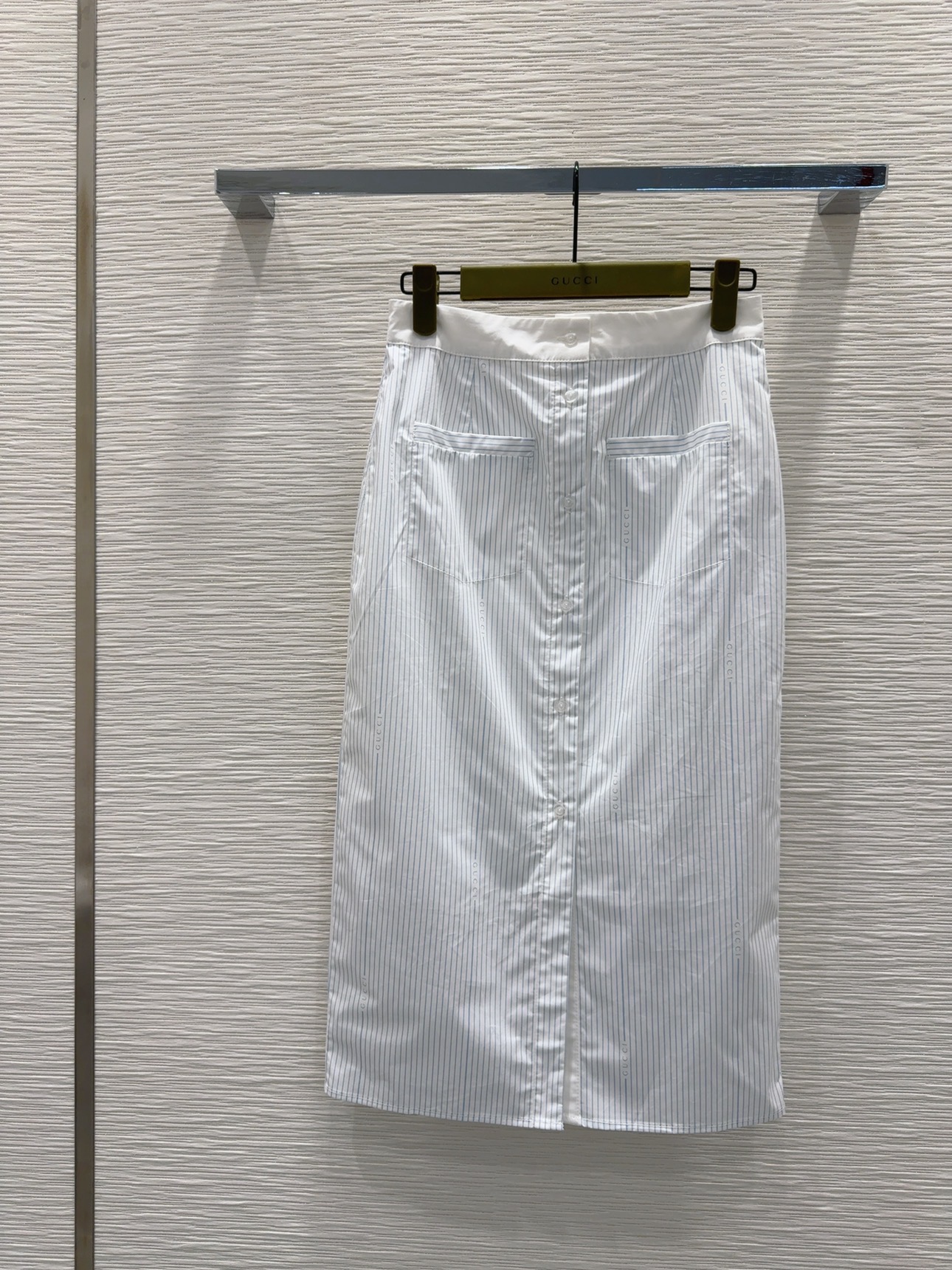 GUCCI 구찌 스트라이프 미디 스커트 치마 의류