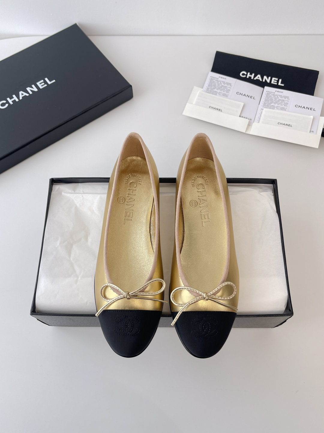 CHANEL 샤넬 클래식 발레리나 플랫 슈즈 신발